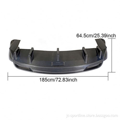 Carbon Fiber Rear Bumper Diffuser Lip for Tesla Model X 75D/90D/P90D/100D/P100D (2016-2018)
